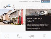 Tablet Screenshot of garagepieters.be